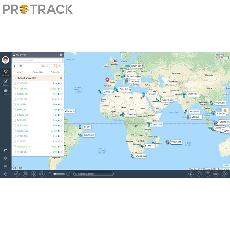 GPS-Tracking-System für Fahrzeuge und Flotte