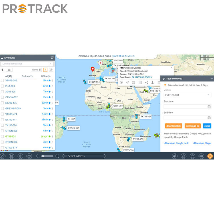 Tracking-Software-Plattform unterstützt mehr als 10000 Geräte